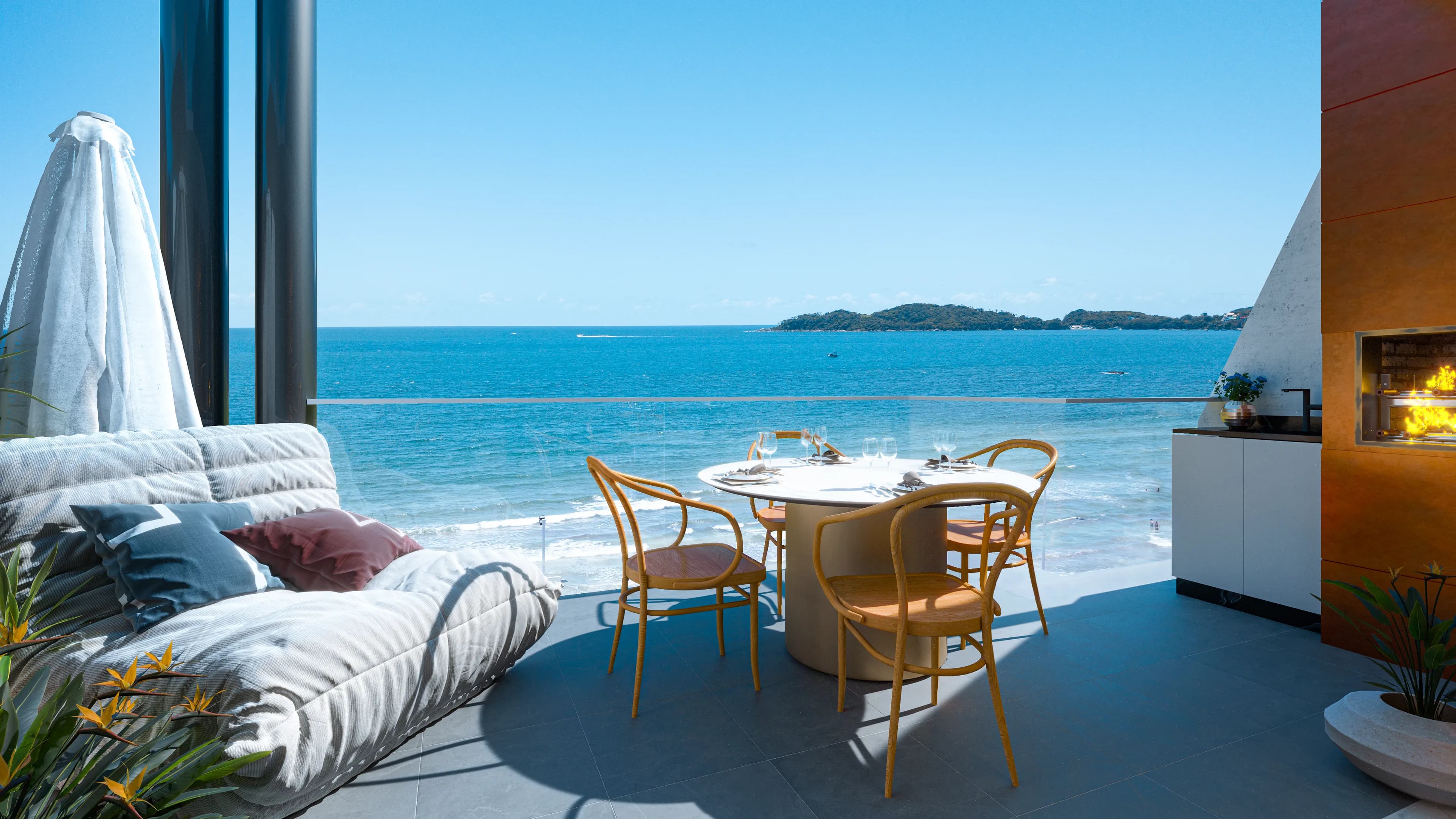 Churrasqueira cobertura